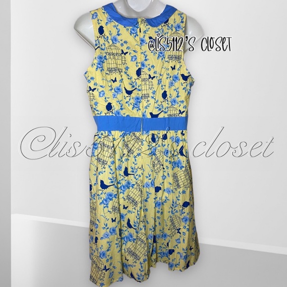 ModCloth x Retrolicious All the World’s a Birdcage Floral Retro Dress 3X - Picture 9 of 16